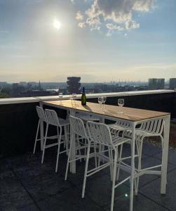 Balkón nebo terasa v ubytování Sunset Penthouse Antwerp