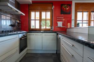 A kitchen or kitchenette at Allotjament lo Ribé