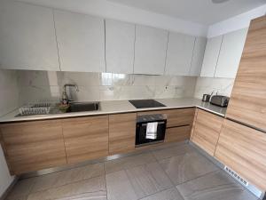 Η κουζίνα ή μικρή κουζίνα στο Thalia Residence Flats +10 φωτογραφίες