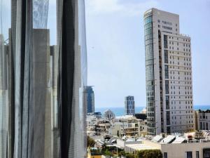 Nespecifikovaný výhled na destinaci Tel Aviv nebo výhled na město při pohledu z hotelu
