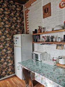 Kuchyň nebo kuchyňský kout v ubytování Sani house.