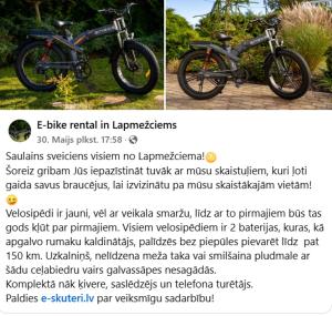Jízda na kole v ubytování Monikas nebo okolí