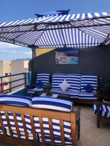Un balcón o terraza en Grand appart avec vue sur mer