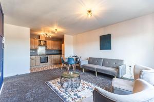 Kuchyň nebo kuchyňský kout v ubytování Parkside Mayfair Apartment