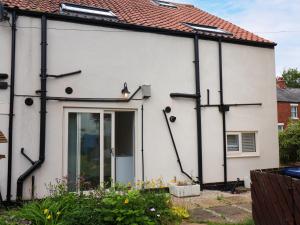 Bygningen som feriehuset ligger i