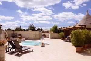 The swimming pool at or close to Quei Trulli Divini