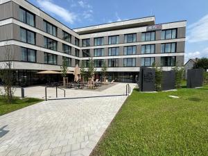 Budova, kde se aparthotel nachází