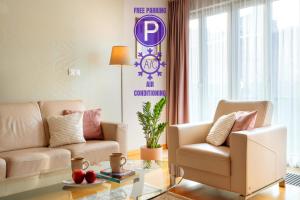 Posedenie v ubytovaní Sobieski Prestige Apartment - 6 min Main Square Kraków
