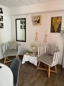 Χώρος καθιστικού στο La Casona de Maria