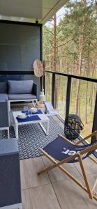 Χώρος καθιστικού στο Apartament na Wydmach Shelter