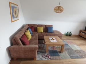 Posezení v ubytování Ferienwohnung Flip