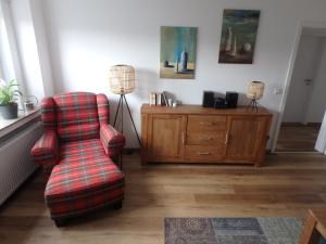 Posezení v ubytování Ferienwohnung Flip