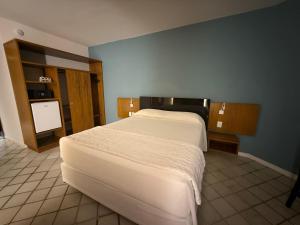 Cama ou camas em um quarto em HOTEL PIRÂMIDE NATAL