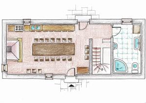แผนผังของ Stone House Varoš
