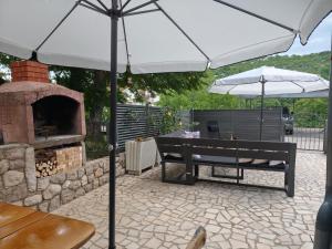 Patio nebo venkovní prostory v ubytování Holiday Home Kresić