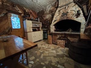 Kuchyň nebo kuchyňský kout v ubytování Holiday Home Kresić