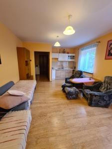 Η κουζίνα ή μικρή κουζίνα στο Noclegi Stara Fabryka Jedlina-Zdrój