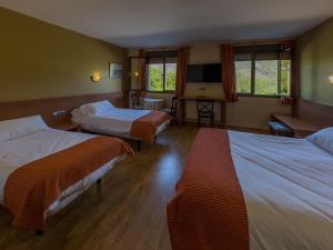Postel nebo postele na pokoji v ubytování Hotel Don Pepe Lago de Sanabria