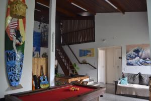 Un lugar para sentarse en Aura Hostel