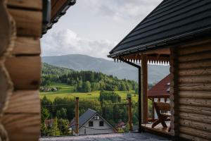 山景或在木屋看到的山景