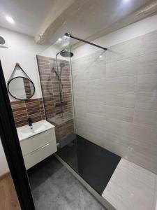 Ένα μπάνιο στο Appartement Limoges