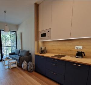 Η κουζίνα ή μικρή κουζίνα στο Apartament na Wydmach Shelter