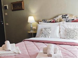Postel nebo postele na pokoji v ubytování La Casa dei Carrai