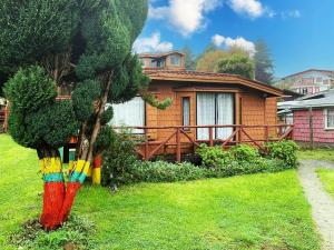 Zahrada ubytování Cabañas y Hostal Isla Mágica