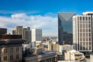 a view of a city skyline with tall buildings at The Ritz-Carlton Atlanta in Atlanta