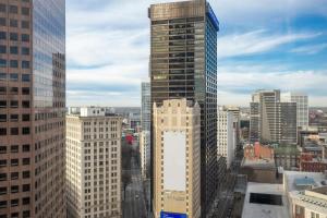 a view of a city skyline with tall buildings at The Ritz-Carlton Atlanta in Atlanta