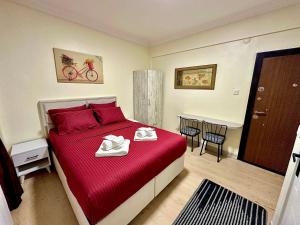 Postel nebo postele na pokoji v ubytování Golden Kent Apart Hotel Taksim
