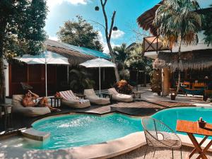 La pileta dentro o cerca de Mimosa Tulum