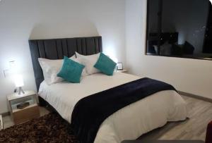 Postel nebo postele na pokoji v ubytování Apartamento moderno con balcón o terraza