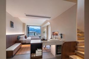 Zhangjiajie Yujie Hotel的休息区
