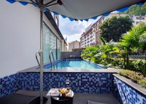 Bazén v ubytování Zhangjiajie Yujie Hotel nebo v jeho okolí