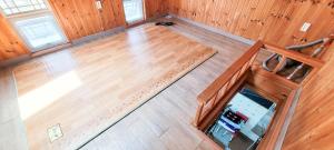 Kuchyň nebo kuchyňský kout v ubytování Jun Live Pension in Gangwha