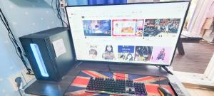 TV a/nebo společenská místnost v ubytování Jun Live Pension in Gangwha