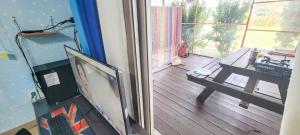 Balkón nebo terasa v ubytování Jun Live Pension in Gangwha