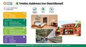 Treebo Address Inn Gachibowli的证书、奖牌、标识或其他文件