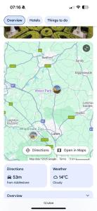 una captura de pantalla de un mapa de una ciudad en Zukz Haven, en Luton