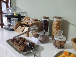 Comida no hostel ou em algum lugar perto
