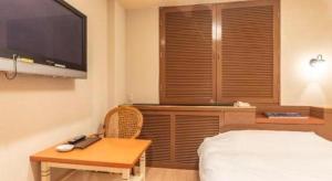 TV a/nebo společenská místnost v ubytování Tabist Hotel Please Kobe