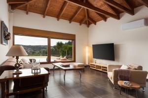 Μια τηλεόραση ή/και κέντρο ψυχαγωγίας στο Calm Retreat Villa Lagonisi