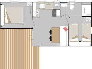 Půdorys ubytování Camping Porto srl