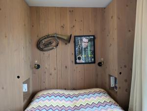 Postel nebo postele na pokoji v ubytování Art-Lodge TinyHouses