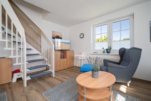 Η κουζίνα ή μικρή κουζίνα στο Fliedergang 2 Seebrise