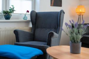 Χώρος καθιστικού στο Fliedergang 2 Seebrise