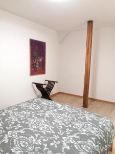Postel nebo postele na pokoji v ubytování Apartment in Erlach