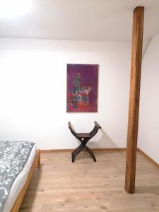 Postel nebo postele na pokoji v ubytování Apartment in Erlach