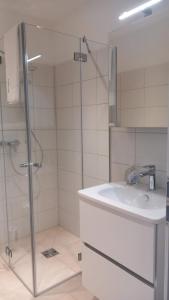 Koupelna v ubytování Bright & Modern Studios in Haselstauden